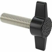 BSC PREFERRED Plastic-Head Thumb Screws Two-Arm 5/16-18 Thread 1-1/4 Long, 5PK 91185A965
